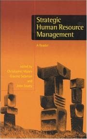 Tapa de Strategic human resource management