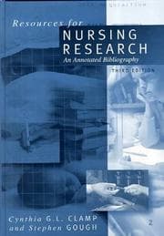 Tapa de Resources for Nursing Research
