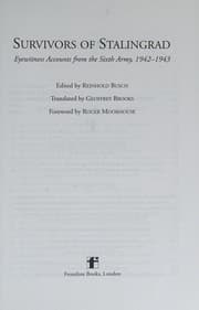Tapa de Survivors of Stalingrad