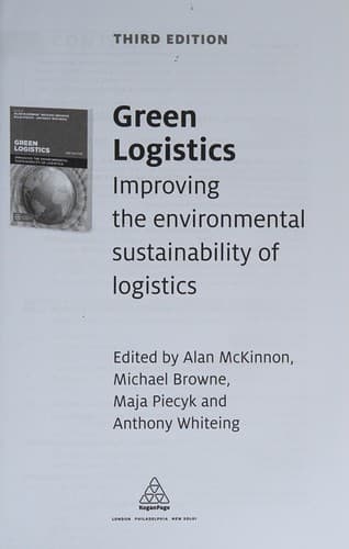 Tapa de Green Logistics