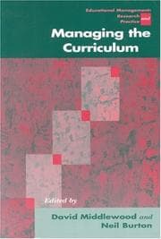 Tapa de Managing the curriculum