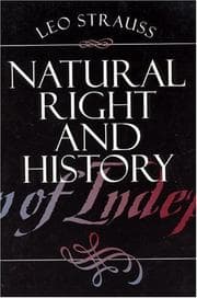 Tapa de Natural Right and History (Walgreen Foundation Lectures)