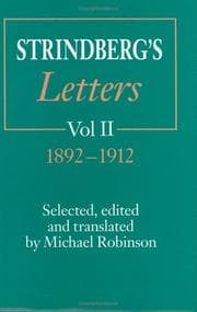 Tapa de Strindberg's letters