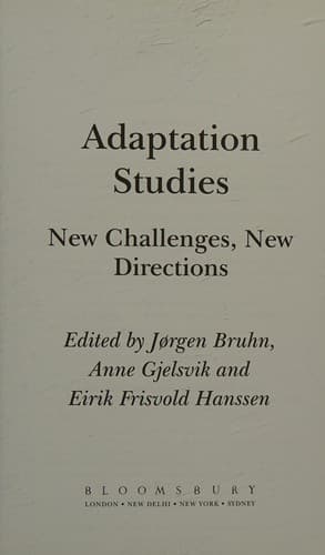 Tapa de Adaptation studies