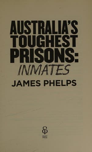 Tapa de Australia's toughest prisons