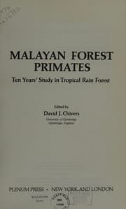 Tapa de Malayan forest primates