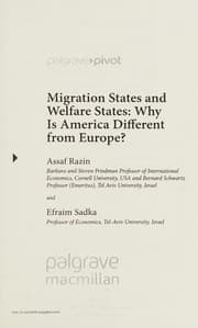 Tapa de Migration states and welfare states