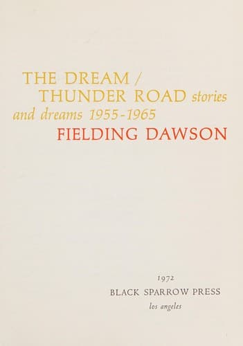 Tapa de The dream/thunder road