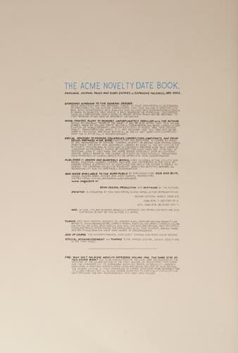 Tapa de The ACME novelty date book
