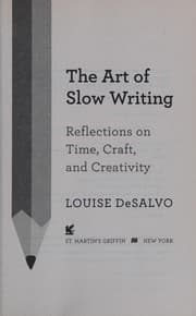 Tapa de The art of slow writing