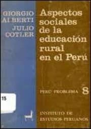 Tapa de Aspectos sociales de la educación rural en el Perú