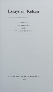 Tapa de Essays on Kelsen