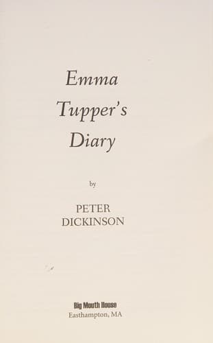 Tapa de Emma Tupper's Diary