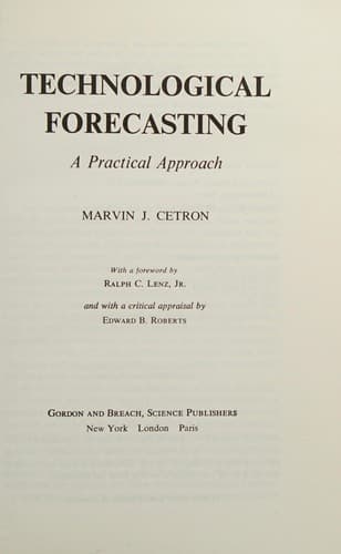 Tapa de Technological forecasting