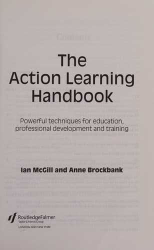 Tapa de The action learning handbook