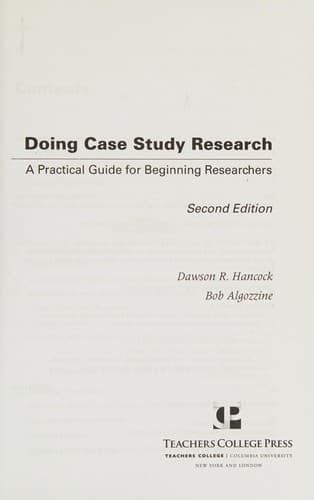 Tapa de Doing case study research