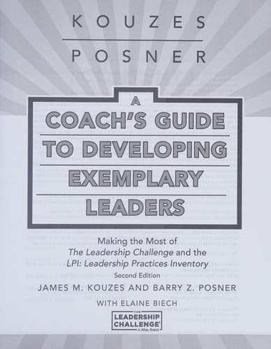 Tapa de Coach's Guide to Developing Exemplary Leaders