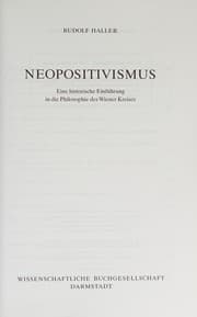 Tapa de Neopositivismus