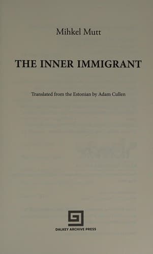 Tapa de Inner Immigrant