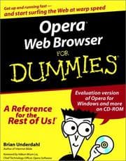 Tapa de Opera web browser for dummies