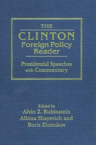Tapa de The Clinton foreign policy reader