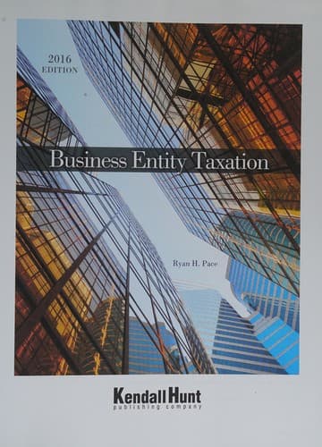Tapa de Business Entity Taxation