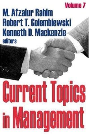 Tapa de Current Topics in Management