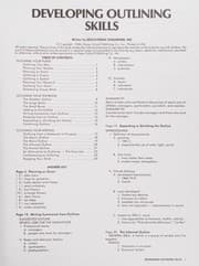 Tapa de Developing Outlining Skills