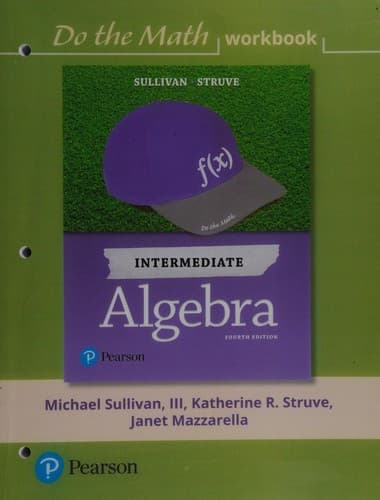 Tapa de Do the Math Workbook for Intermediate Algebra