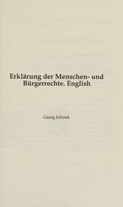 Tapa de Erklärung der Menschen- und Bürgerrechte. English
