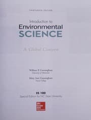 Tapa de Es 100 Introduction to Environmental Science