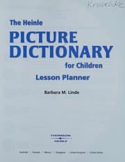 Tapa de Heinle Picture Dictionary for Children
