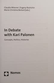 Tapa de In Debate with Kari Palonen