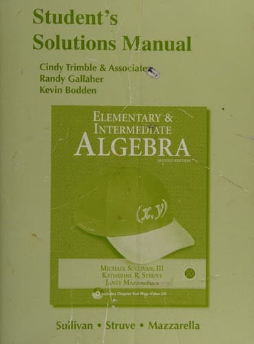 Tapa de Elementary and Intermediate Algebra