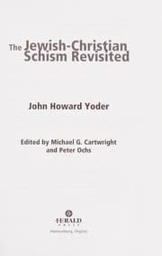 Tapa de Jewish-Christian Schism Revisited