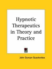 Tapa de Hypnotic Therapeutics in Theory and Practice
