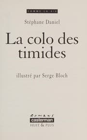Tapa de La Colo des timides