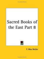 Tapa de Sacred Books of the East, Part 8