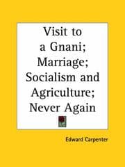Tapa de Visit to a Gnani; Marriage; Socialism and Agriculture; Never Again