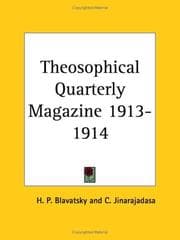 Tapa de Theosophical Quarterly Magazine 1913-1914