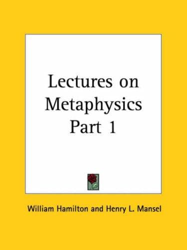 Tapa de Lectures on Metaphysics, Part 1