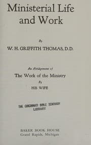 Tapa de Ministerial life and work, (Notable books on preaching)