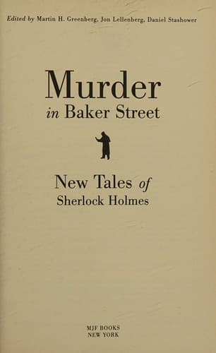 Tapa de Murder in Baker Street