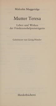 Tapa de Mutter Teresa. Ein Leben für die Ausgestoßenen.