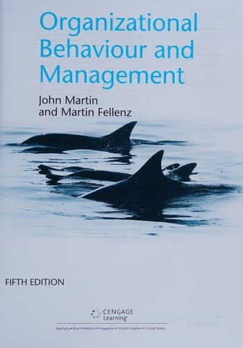Tapa de Organizational Behaviour and Management