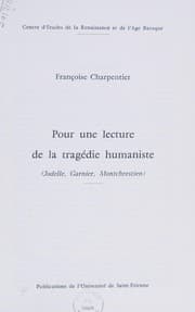 Tapa de Pour une lecture de la tragédie humaniste