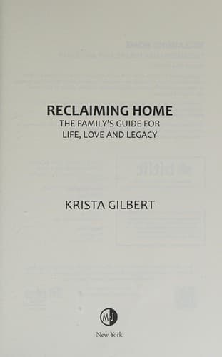 Tapa de Reclaiming Home