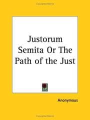Tapa de Justorum Semita or The Path of the Just