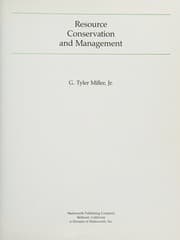 Tapa de Resource conservation and management