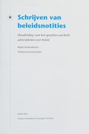 Tapa de Schrijven van beleidsnotities
